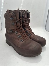 Grade 1 8M Haix Boots Brown Leather High Liability Combat Boots Goretex UK.