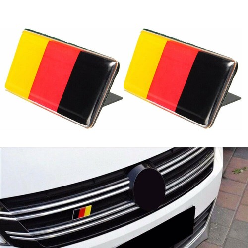 2pcs aluminum german flag - 2pcs,
