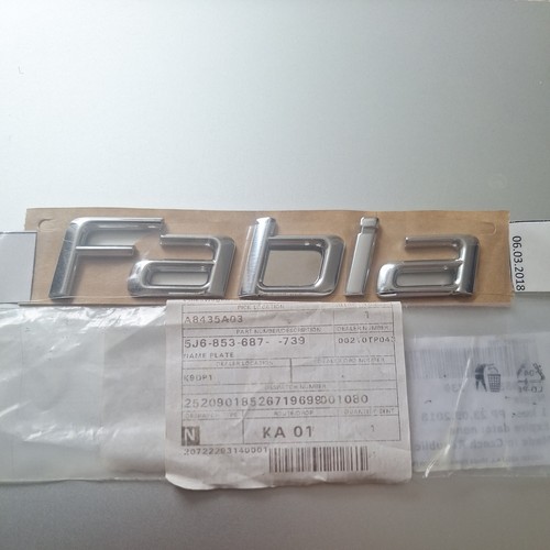 Genuine new skoda fabia 15 - genuine,