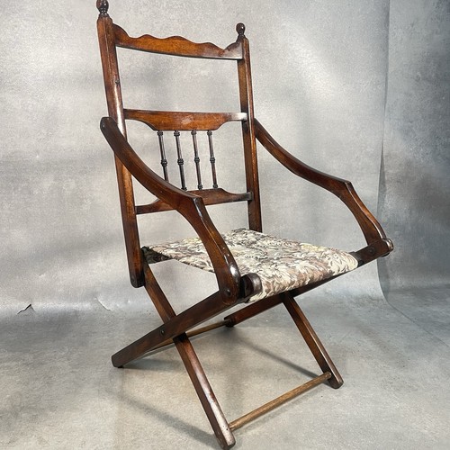 Antique campaign chair - antique,