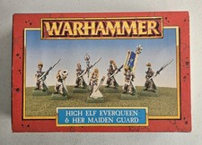 High Elf Everqueen and Her Maiden Guard Warhammer Fantasy Complete Open Metal GW
