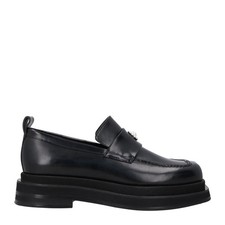 SIMONE ROCHA Mens Heart Toe Platform Loafers Black Suede Faux Pearl UK 7 RRP 725