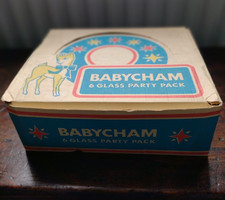 Babycham x 6 Glass Party Pack In Original Box Vintage Cocktail Retro