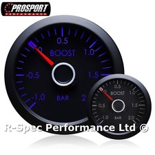 MECHANICAL 52mm Prosport VW Red Needle Turbo Boost Gauge BAR Golf MK4 MK5 GTI