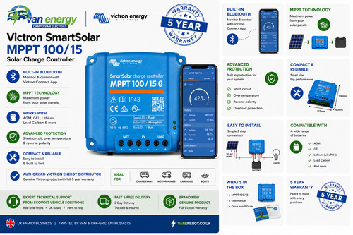 Victron smartsolar mppt 100 - smartsolar, 100/15
