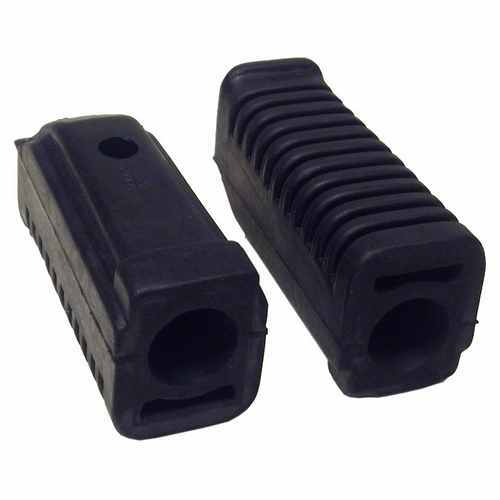 Front footrest rubber - front, (pair)