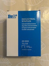 BeA Type 71/10 industrial staples. German-made. 20,000/box. 10 boxes available