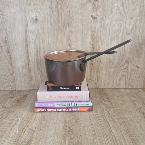 Vintage copper pan saucepan - vintage,