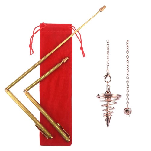 Copper dowsing rods pieces - dowsing, rods,