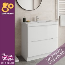 White Floor Standing Vanity
