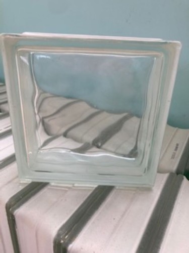 Wavy glass brick - glass, brick/blocks