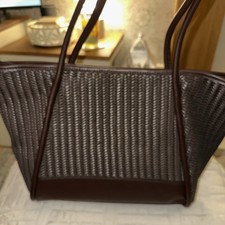 M&S brown vegan faux Leather