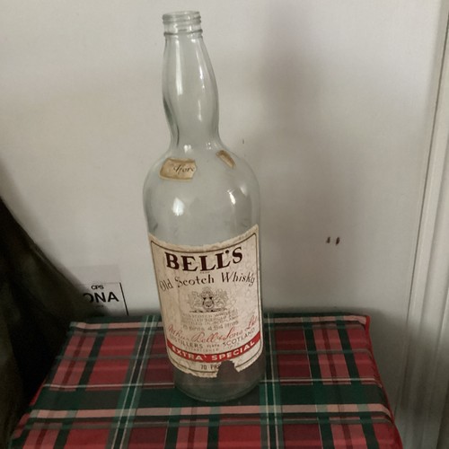 Bells old scotch whisky bottle - scotch,