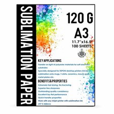 100 Sheets A3 Dye Sublimation