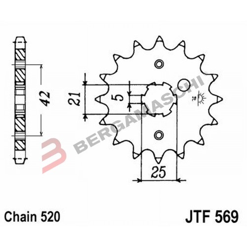 Sprocket 569 z16 for - jt,