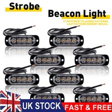 8x 4 LED Amber Recovery Strobe