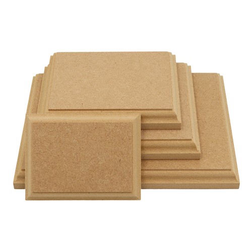 Wooden mdf rectangle - rectangle, plaque