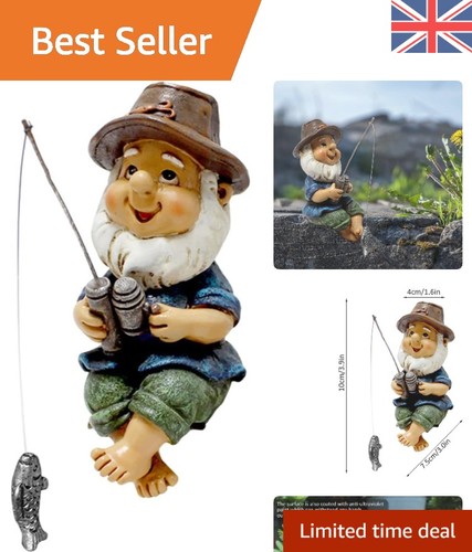 Colorful fishing gnome - colorful,