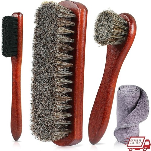 Premium horsehair shoe brush - premium,