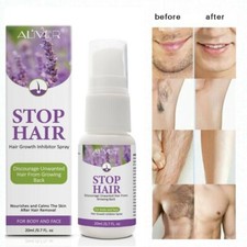 Permanent Stop Hair Growth Inhibitor Spray Painless Hair Removal for Men & Women