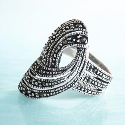 Sterling 925 silver marcasite - sterling,