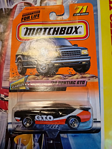 Matchbox 1970 pontiac gto 1999 - matchbox,
