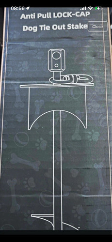Anti pull lock - metal, dog