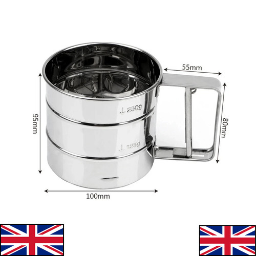Sieve cup sifter baking tool - sieve,