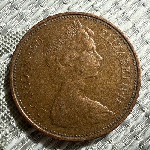 Rare 1971 new pence - pence, 2p