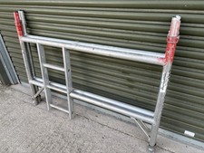 Pair Of Boss Youngman 2 Rung Double Wide 1.0m Scaffold Tower Frames