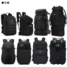 12L 30L 40L 45L 50L 70L 100L Military Tactical Backpack Molle Army Rucksack Bag