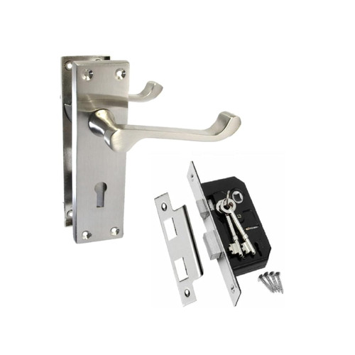 Satin nickel victorian scroll - satin,