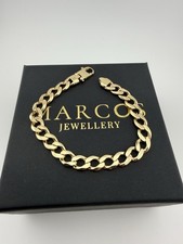 9ct Gold Curb Bracelet 8.2"