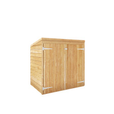 Waltons Refurbished 5 x 3 Garden Shed Double Door Pent Overlap Bike Storage