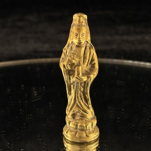 Antique brass guanyin kwan - antique,