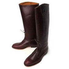 WWI Officer Riding Long Boots - Pure Leather Riding Boots - All Sizes Available