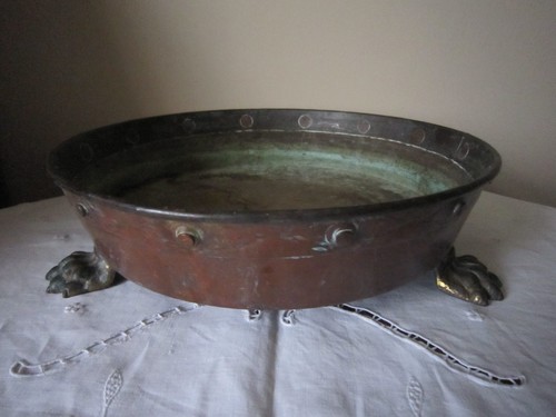 Antique copper brass - brass, pot