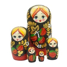 Strawberry Girls Nesting Dolls