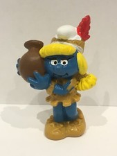 INDIAN SMURFETTE SMURF VINTAGE by SCHLEICH FROM THE SMURFS - 20167