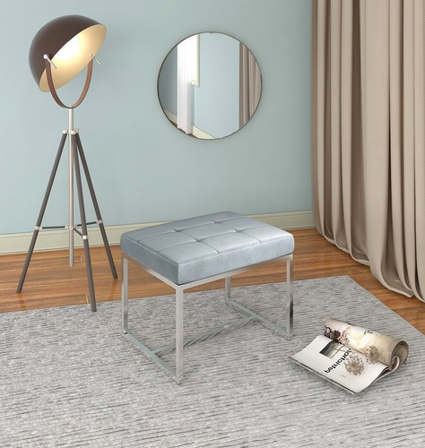 Dressing table stool grey - dressing, stool,