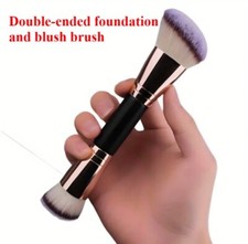Double Ended Foundation Blush Brush Single Use for Contouring and Tanning