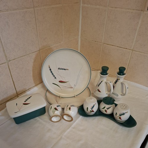 Denby greenwheat breakfast set - greenwheat,
