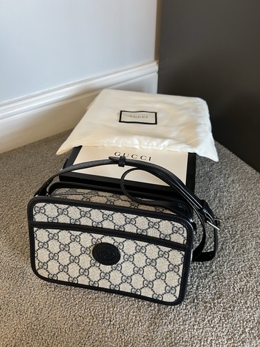 Gucci canvas messenger bag new - canvas,