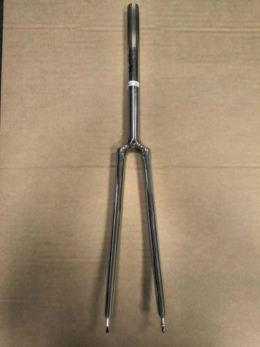 Curved chrome bicycle - curved, fork