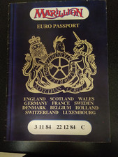 Marillion 1984 Tour Programme Official Gig Merchandise European Leg