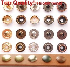 PROFESSIONAL Heavy Duty Press Studs 15mm Cap  - Button Poppers - Snap Fasteners
