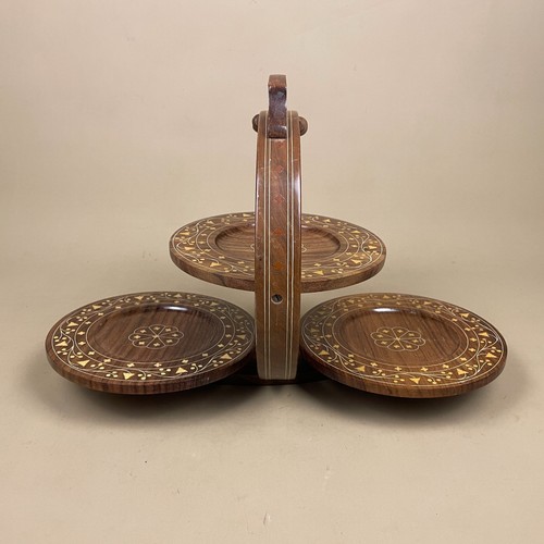 Vintage wooden folding cake - vintage,