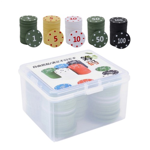 Numbered poker chips - chips, 100