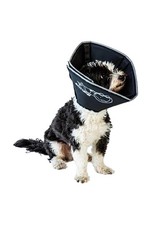 Comfy Cone Pet Cone for Dogs,Med-Long, Black - Soft Dog Cone Collar Alternativ