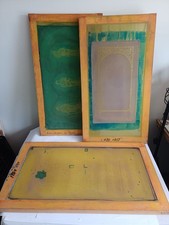 3 Wooden Screen Printing